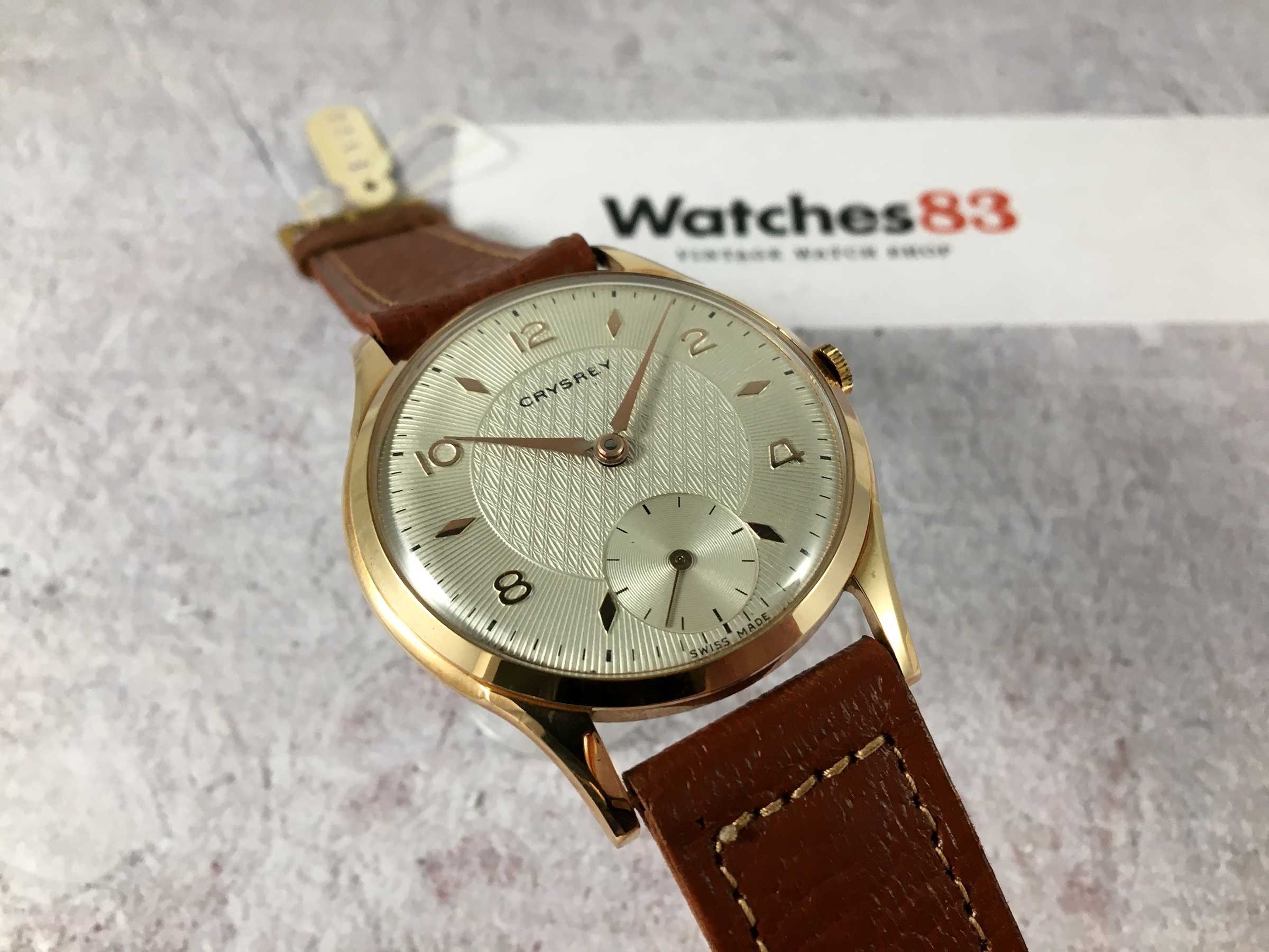 NOS CRYSREY Vintage swiss manual winding watch Cal. AS1067