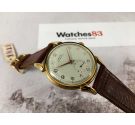 NOS LANDI Antimagnetic Plaqué OR Reloj suizo vintage de cuerda GRAN DIÁMETRO Cal. AS 1130 *** NUEVO DE ANTIGUO STOCK ***