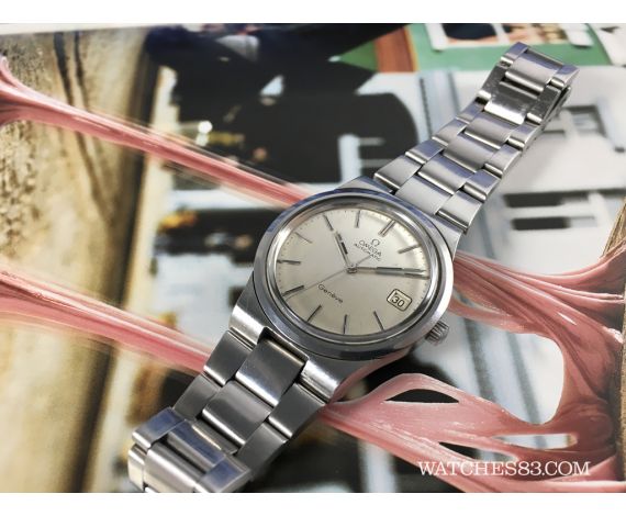 Renaissance zo Plak opnieuw Vintage swiss automatic Omega Geneve calendar 70s all original - Watches83
