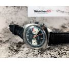 LORANDO Vintage swiss chronograph hand winding watch Cal. Valjoux 7733 BLUE DIAL *** RACING ***