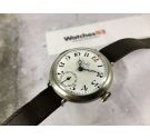 Omega 1916 Reloj vintage de cuerda suizo militar de trinchera dial de porcelana OVERSIZE Plata *** COLECCIONISTAS ***