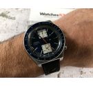 SEIKO KAKUME Chrono Automatic vintage chronograph watch Cal. 6138-B Ref. 6138-0030 OVERSIZE *** SPECTACULAR BLUE DIAL ***