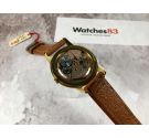 NOS KARDEX Vintage swiss hand winding watch oversize Plaqué OR Cal. ETA 1120 SPECTACULAR ENGRAVED DIAL *** NEW OLD STOCK ***