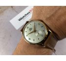 NOS FORTIS Vintage swiss hand winding watch Plaqué or Cal ETA 1120 OVERSIZE crosshair dial SPECTACULAR *** NEW OLD STOCK ***