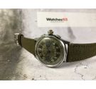 ANONIMOUS MILITARY Vintage chronograph swiss hand wind watch 3 PUSHERS Cal. Landeron 47 *** SPECTACULAR PATINA DIAL ***