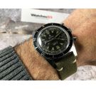 SANDOZ Vintage chronograph swiss hand winding watch Cal. Landeron 248 diver 200 M CHOCOLATE *** TROPIC DIAL ***