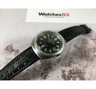 LONGINES ADMIRAL 5 STAR Ref. 501-1002 reloj suizo Vintage automático Cal. 505 DIVER Corona roscada *** BLACK DIAL ***