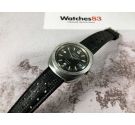 LONGINES ADMIRAL 5 STAR Ref. 501-1002 Vintage swiss automatic watch Cal. 505 DIVER Screw crown *** BLACK DIAL ***