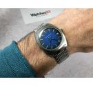 ETERNA MATIC vintage swiss automatic watch Cal 2824 Ref 125T *** BLUE PRECIOUS DIAL ***