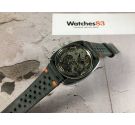 PILOT Chronograph Swiss Vintage manual wind watch Cal. Valjoux 7734 PILOT DIAL ORANGE HAND oversize *** PANDA REVERSE ***