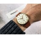 STUDIO Reloj vintage suizo de cuerda Cal. Vulcain 590 GRAN DIÁMETRO Plaqué OR *** DIAL ESPECTACULAR ***