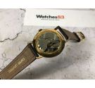 MENSEL reloj suizo antiguo de cuerda GRAN DIÁMETRO *** PLAQUÉ OR ***