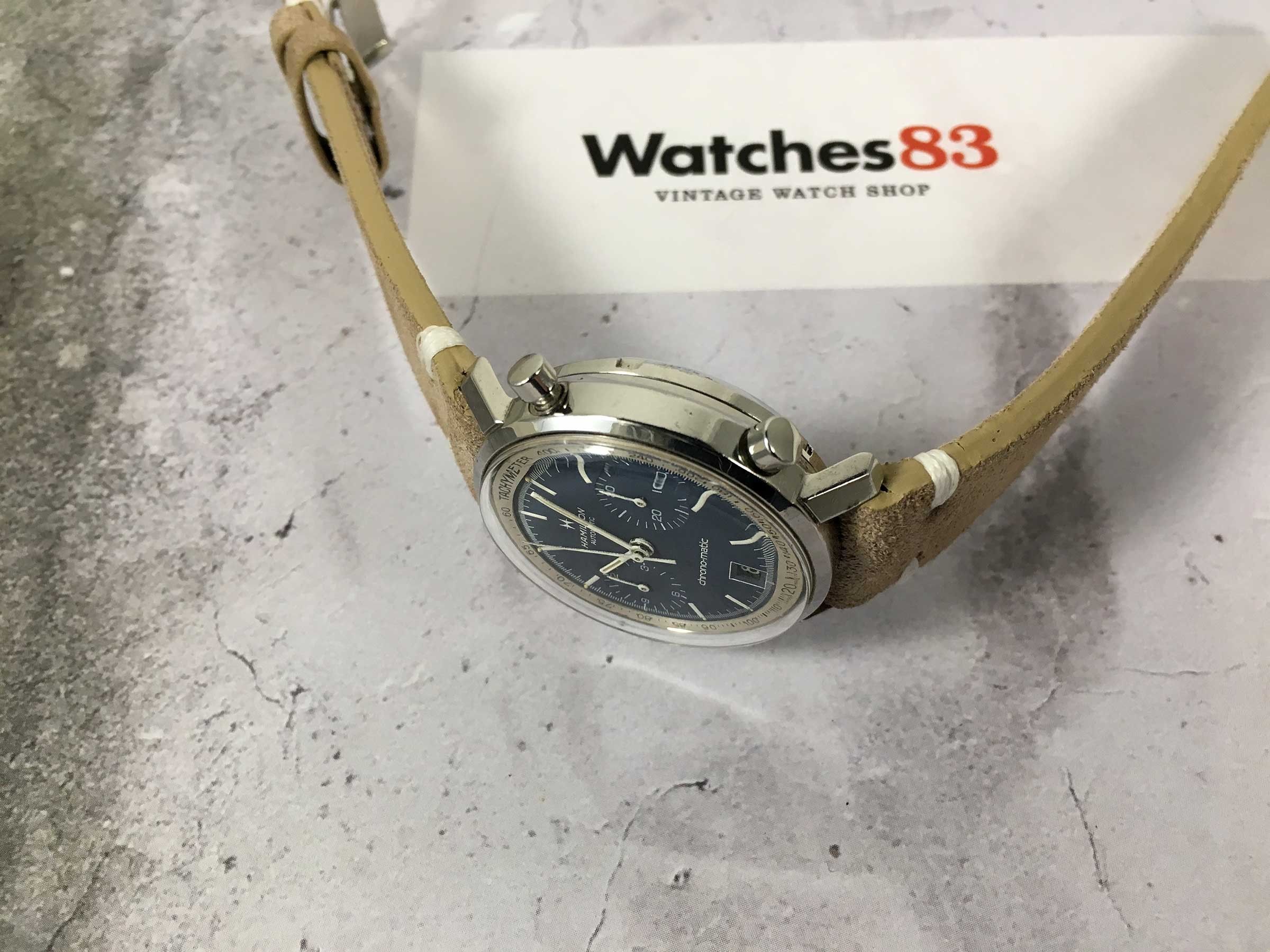 HAMILTON CHRONO-MATIC Vintage automatic chronograph Swiss watch Cal. 11 ...