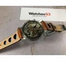 BWC SWISS Reloj suizo vintage de cuerda cronógrafo POOR MAN Landeron 149 ARROWHEAD CHRONOGRAPH HAND *** PANDA REVERSE ***