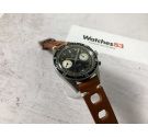 YEMA DAYTONA Vintage chronograph hand winding watch REVERSE PANDA Cal Valjoux 7734 SPECTACULAR PATINA *** COLLECTORS ***