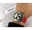 ZentRa SAVOY Swiss manual winding chronograph watch Cal Valjoux 7736 *** SPECTACULAR PANDA DIAL ***