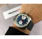 BIG EYE DUGENA Vintage swiss manual winding chronograph watch Cal Valjoux 7733 OVERSIZE *** MINT ***