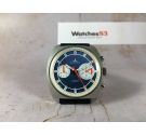 BIG EYE DUGENA Reloj suizo cronógrafo antiguo de cuerda Cal Valjoux 7733 OVERSIZE *** MINT ***