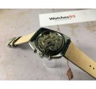 BIG EYE DUGENA Reloj suizo cronógrafo antiguo de cuerda Cal Valjoux 7733 OVERSIZE *** MINT ***