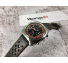 NITELLA Racing Style Vintage swiss hand winding chronograph watch triple register Cal Valjoux 7736 *** SPECTACULAR ***
