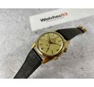 TITUS Vintage swiss manual winding alarm watch Cal. AS 1475 Ref 5898 Gold plated 20 Microns *** PRECIOUS ***