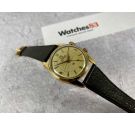 TITUS Reloj alarma vintage suizo antiguo de cuerda Cal. AS 1475 Ref 5898 Gold plated 20 Microns *** PRECIOSO ***