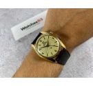 TITUS Vintage swiss manual winding alarm watch Cal. AS 1475 Ref 5898 Gold plated 20 Microns *** PRECIOUS ***