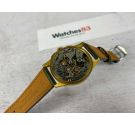FORMIDA Vintage swiss hand winding chronograph watch Cal Landeron Plaqué OR *** BEAUTIFUL ***