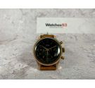 FINA Vintage chronograph swiss hand winding watch Cal Landeron 248 Black Dial *** BEAUTIFUL ***
