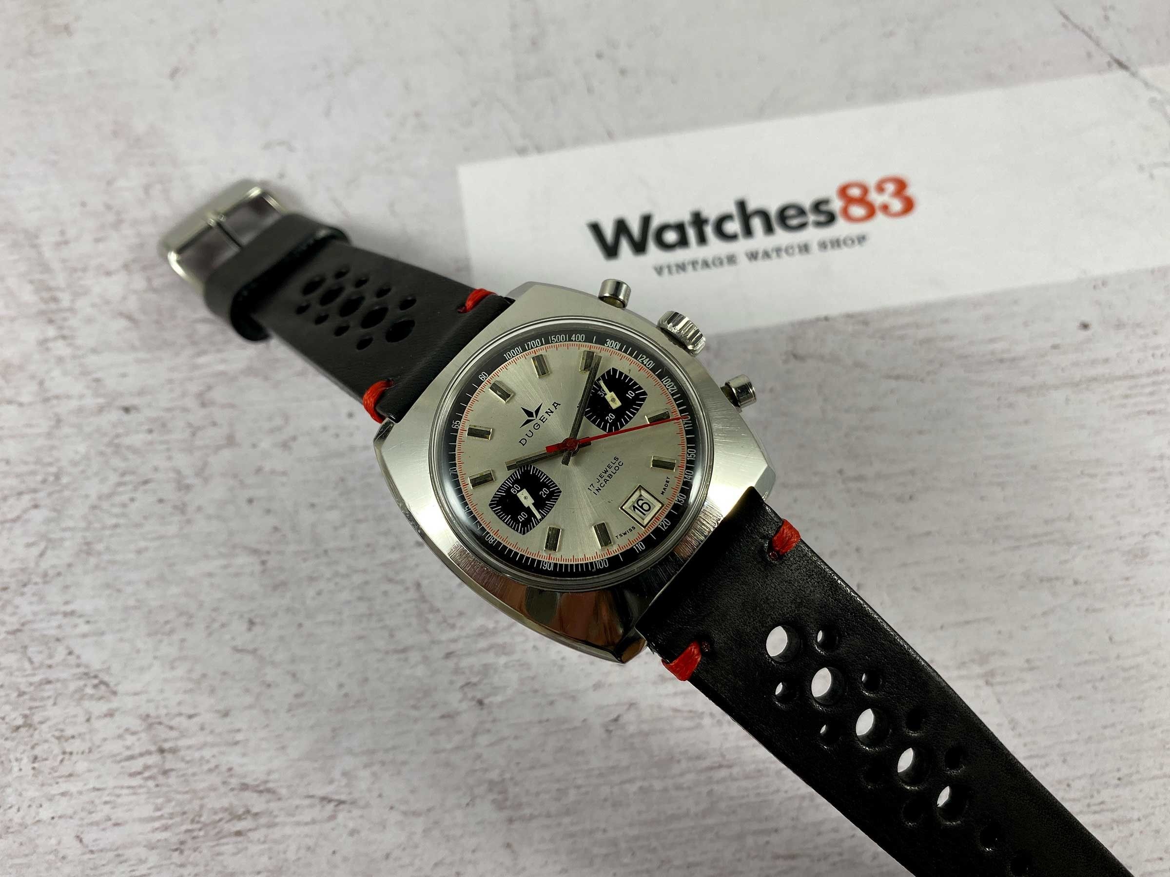 DUGENA Vintage chronograph manual winding watch Cal Dugena 4003 ...
