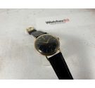 UNIVERSAL GENEVE Reloj suizo antiguo de cuerda. Dial negro. Oro 18K 0,750 Cal UG 330 *** COLECCIONISTAS ***