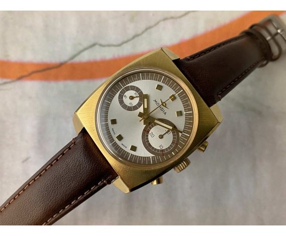 MONDIA BIG EYE (ZENITH) Vintage swiss watch chronograph hand winding Cal. Valjoux 7733. SPECTACULAR *** MINT ***