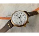 MINERVA BIG PILOT Vintage swiss hand winding chronograph watch Cal. 19CH Monopusher. GIANT *** COLLECTORS ***
