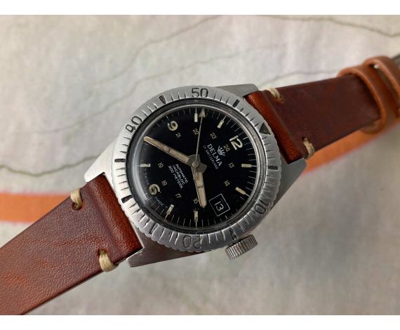 DELMA OF SWITZERLAND Vintage swiss automatic DIVER watch Cal. ETA 2452 *** 200M ***