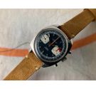 LORANDO RACING Vintage swiss chronograph hand winding watch Cal. Valjoux 7733 *** BLUE DIAL ***