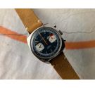 LORANDO RACING Reloj suizo Vintage cronógrafo de cuerda Cal. Valjoux 7733 *** DIAL AZUL ***