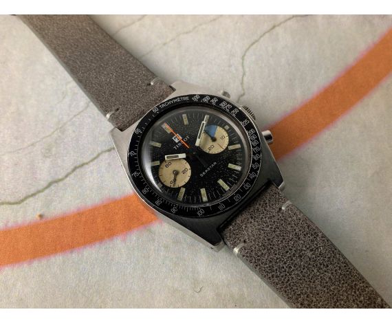 TISSOT SEASTAR Vintage swiss hand winding chronograph watch Cal. Lemania 1277 Ref 40508-8X *** SPECTACULAR PATINA ***