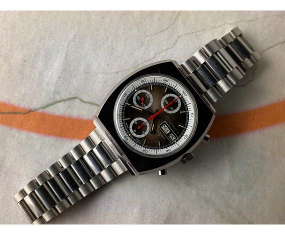 NOS CAUNY PRIMA CAUNYMATIC Vintage swiss chronograph automatic winding watch Cal. Valjoux 7750 *** MINT ***