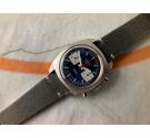 RENIS GENÈVE Vintage swiss hand windding chronograph watch Valjoux 7733 RACING STYLE *** BLUE DIAL ***