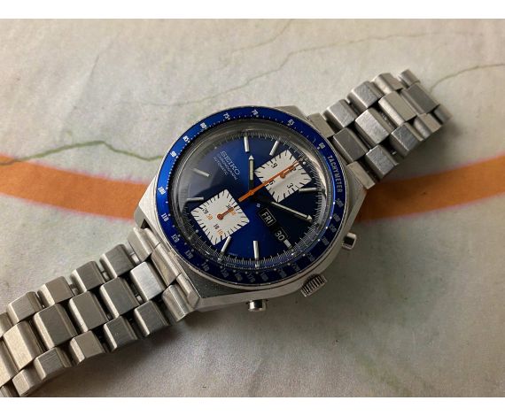 SEIKO KAKUME Automatic vintage chronograph watch Ref. 6138-0030 Cal. 6138 B  SEIKO / STELUX bracelet *** SPECTACULAR *** Seiko Vintage watches -  Watches83