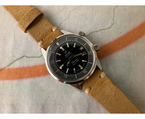 ENICAR SHERPA SUPER DIVE Ref. 144-35-02 Vintage swiss automatic watch Cal. AR1145 LARGE DIAMETER *** SPECTACULAR ***