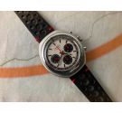 ZentRa SAVOY Reloj suizo cronografo antiguo de cuerda manual Cal Valjoux 7736 OVERSIZE *** DIAL PANDA ESPECTACULAR ***