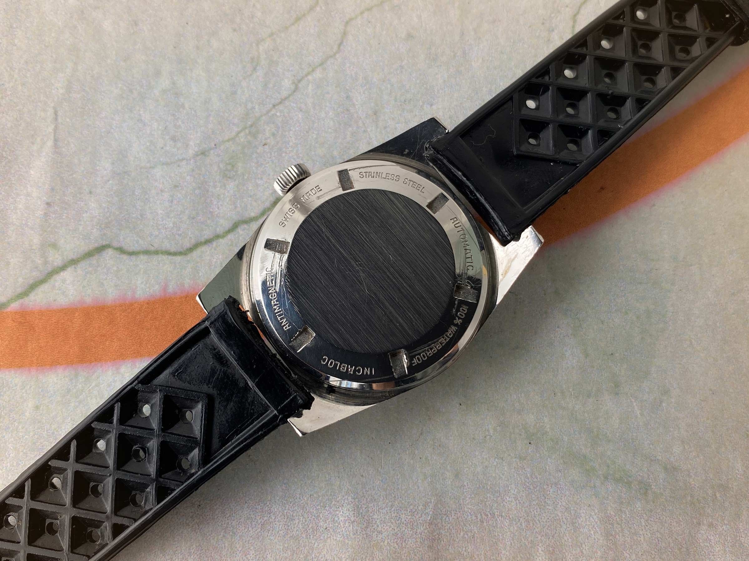 EVILARD Diver Vintage swiss automatic watch 25 Rubis Cal. ETA 2789 ...