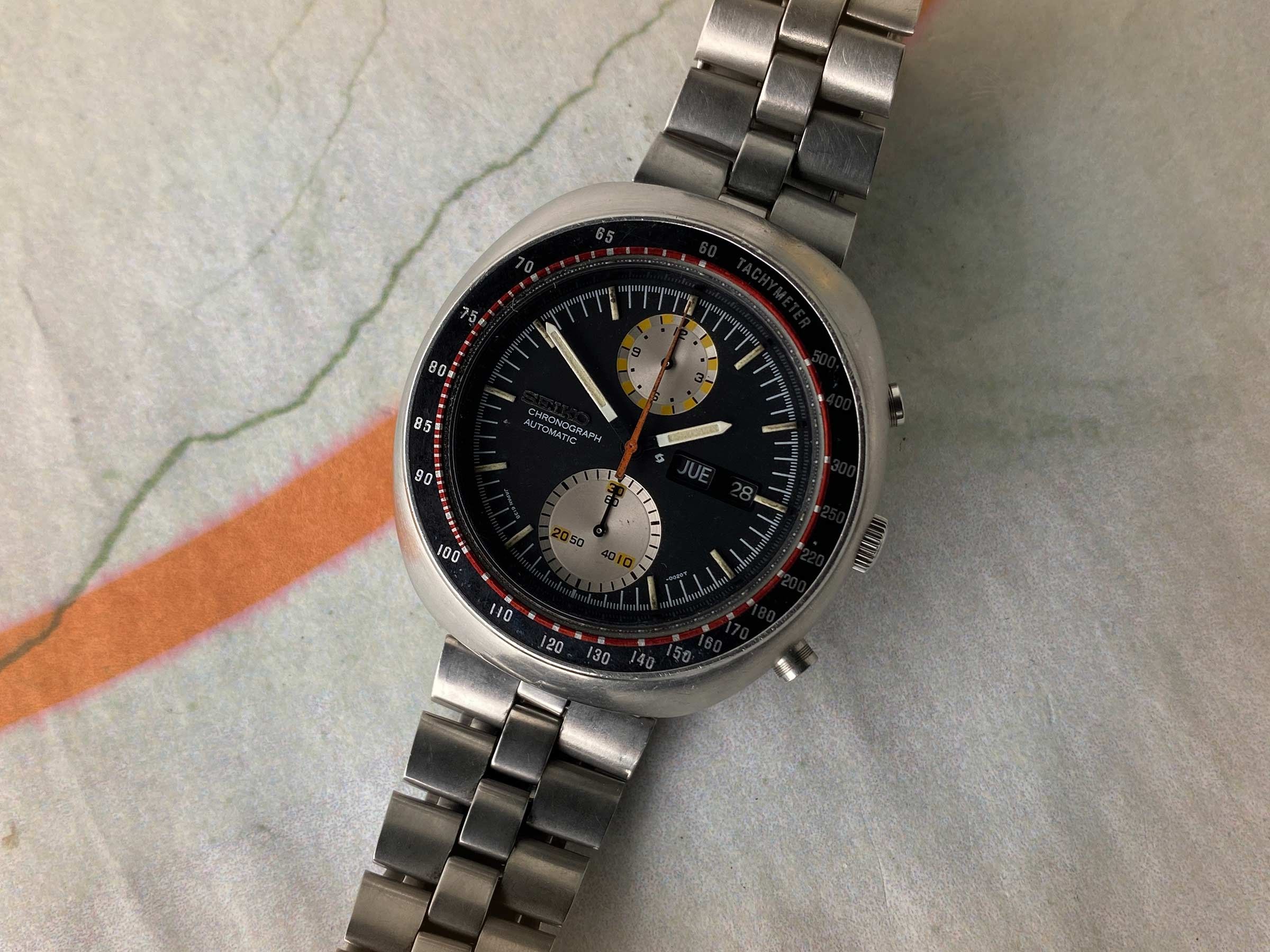 SEIKO UFO Vintage automatic chronograph watch 1976 Cal. 6138B JAPAN J ...