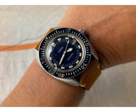 OMEGA SEAMASTER DEEP BLUE Vintage swiss automatic watch DIVER Cal. 565 Ref. 166.073 OVERSIZE *** ALL ORIGINAL ***