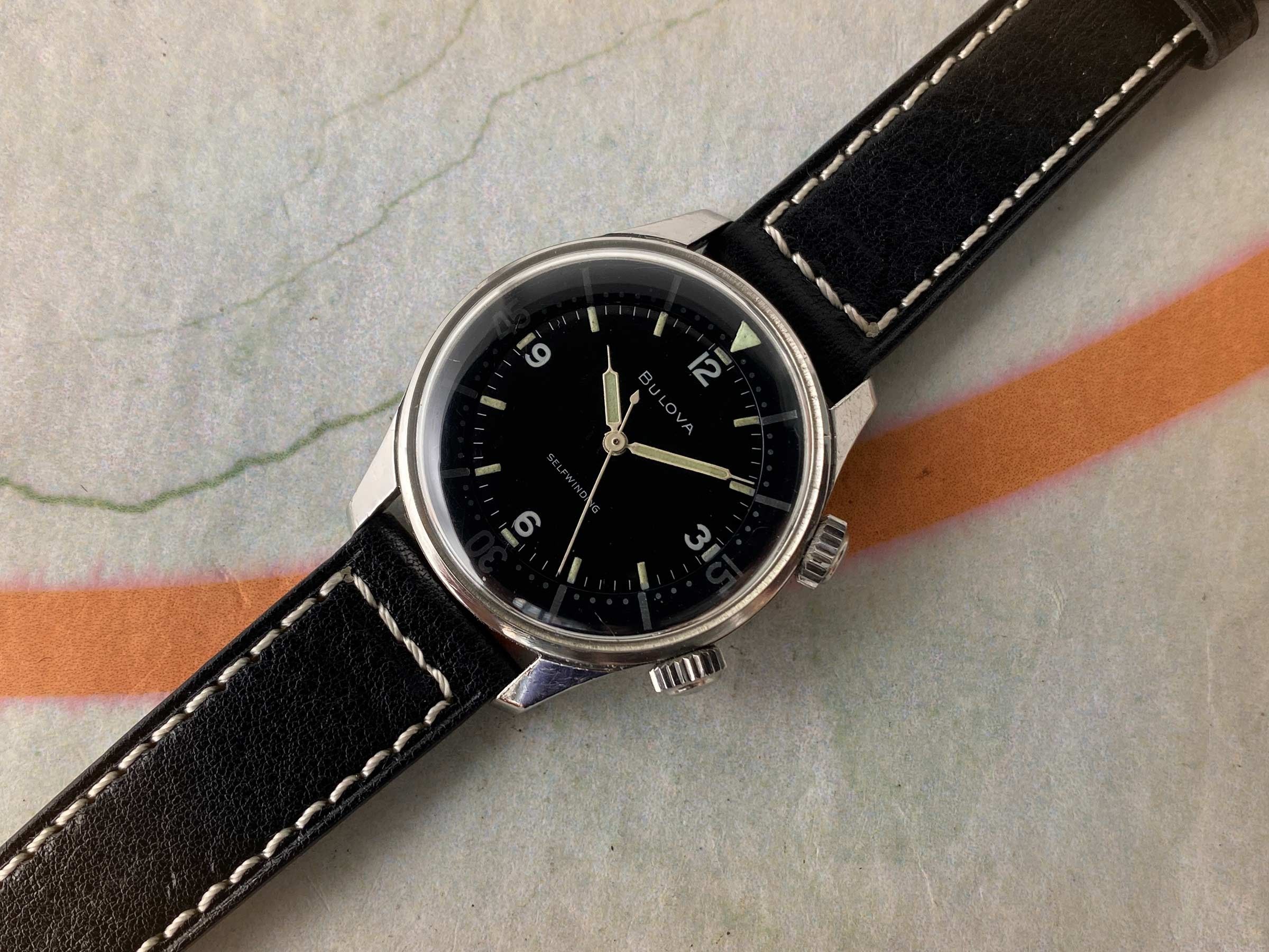 BULOVA DIVER SUPER WATERPROOF Vintage swiss automatic watch Cal. 11AFAC ...