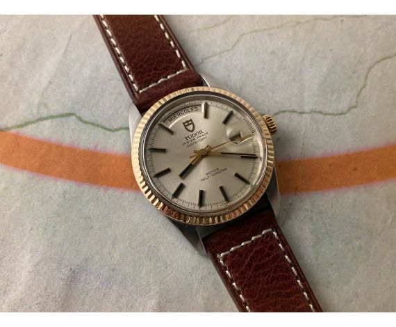TUDOR OYSTER PRINCE DATE DAY "JUMBO" 1969-70 Vintage swiss automatic watch 38 mm Ref. 7019/3 Cal. AS 1895 *** OVERSIZE ***