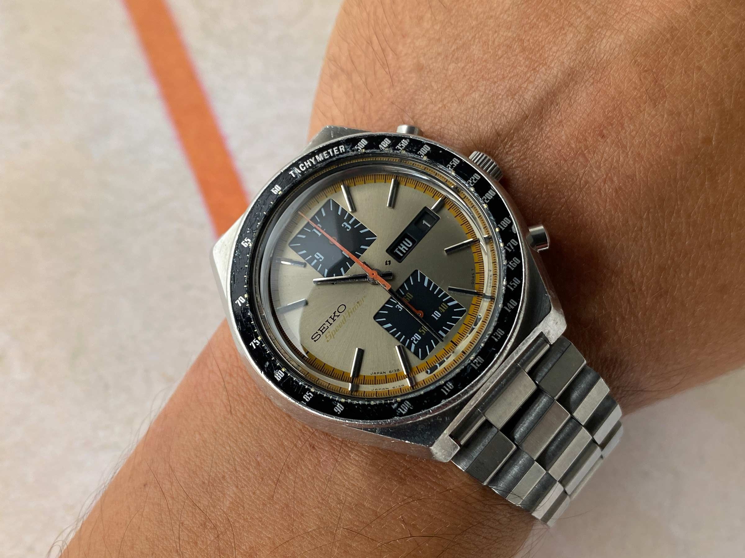 SEIKO KAKUME SPEED TIMER 1976 Vintage automatic chronograph watch Ref  6138-0030 Cal. 6138 B DIAL CHAMPAGNE *** PRECIOUS *** Seiko Vintage watches  - Watches83