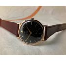 UNIVERSAL GENEVE Vintage swiss hand winding watch. Black dial. Oro 18K 0,750 Cal UG 330 *** COLLECTORS ***