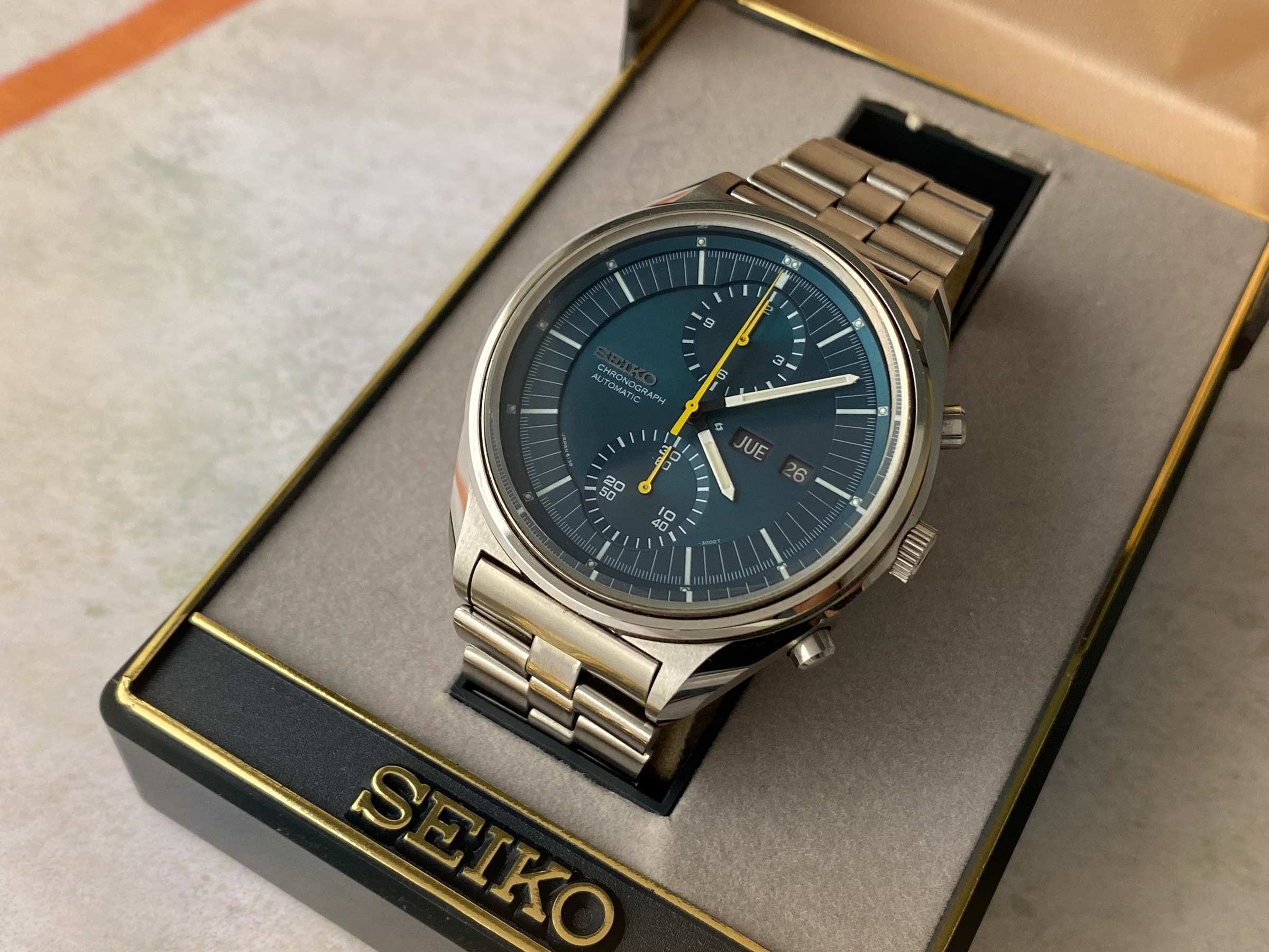 NOS SEIKO JUMBO Vintage automatic chronograph watch Ref. 6138-3002 Cal. 6138  + BOX *** NEW OLD STOCK *** Seiko Vintage watches - Watches83